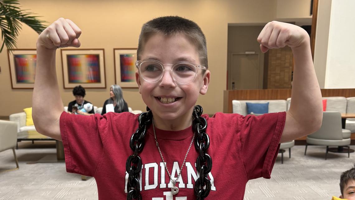 'It has been a dream' | 10-year-old IU superfan gets front row seat to playoff run despite health struggles