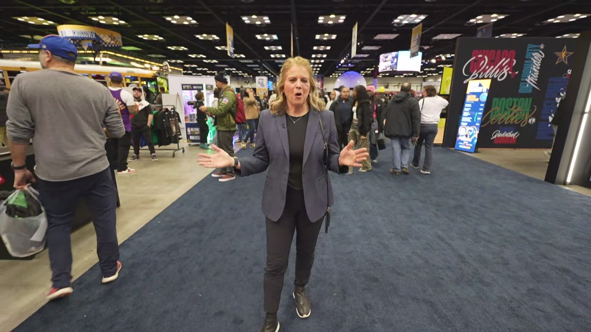 Pacers legend Reggie Miller met with the media to talk All-Star weekend and Anne Marie Tiernon shows us around the festivities at the Convention Center.