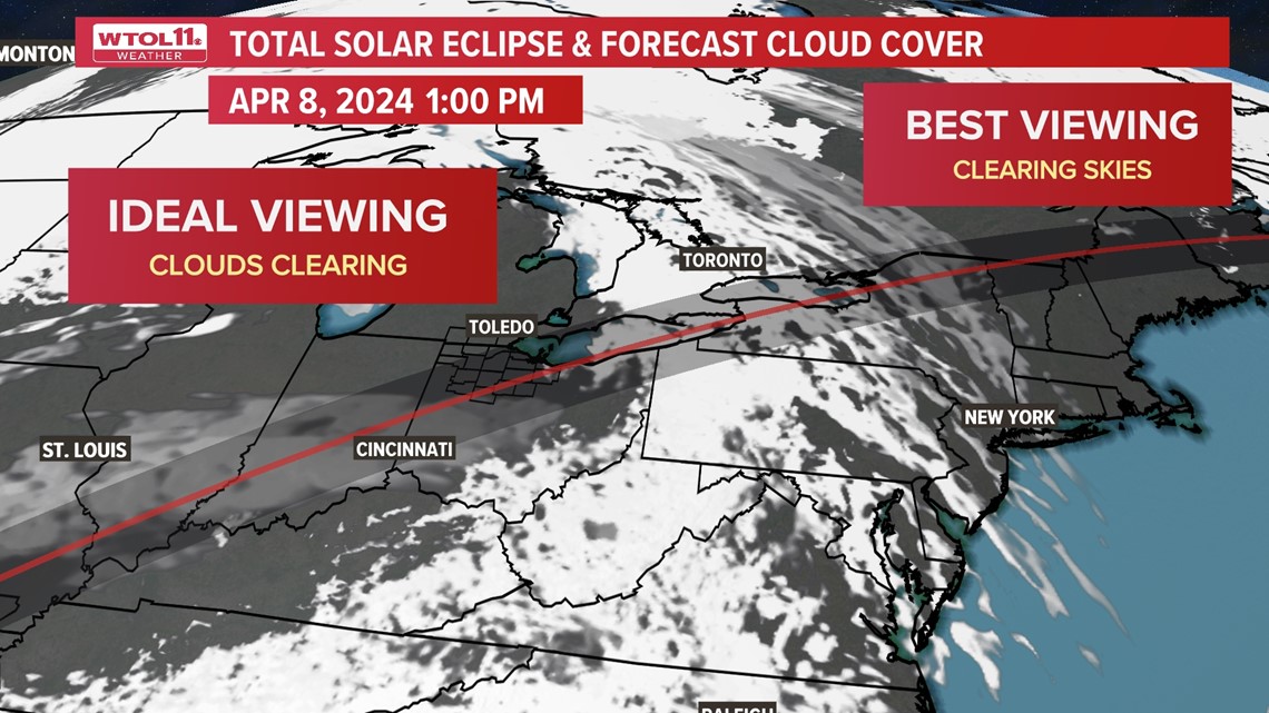 Will it be cloudy during the total solar eclipse on April 8? | whas11.com