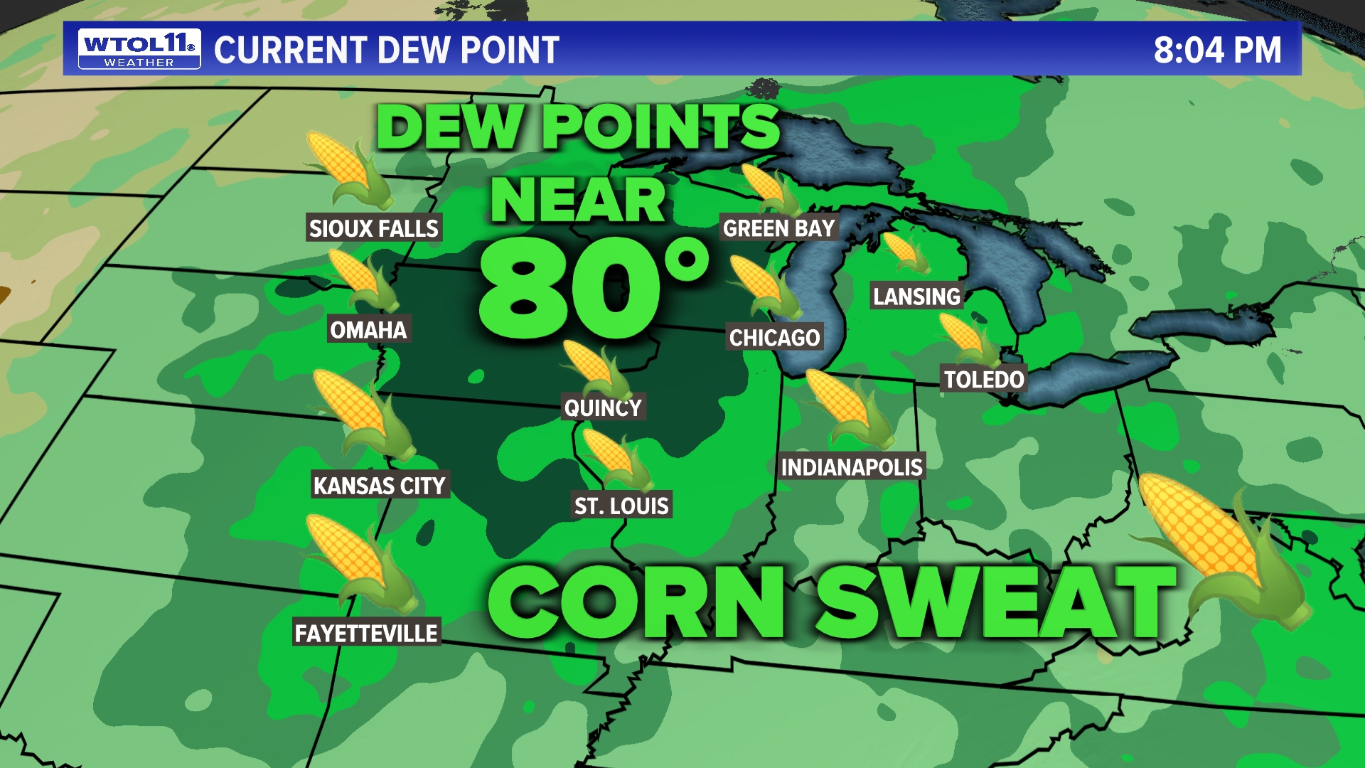 What is 'corn sweat' and how does it contribute to heat, humidity ...