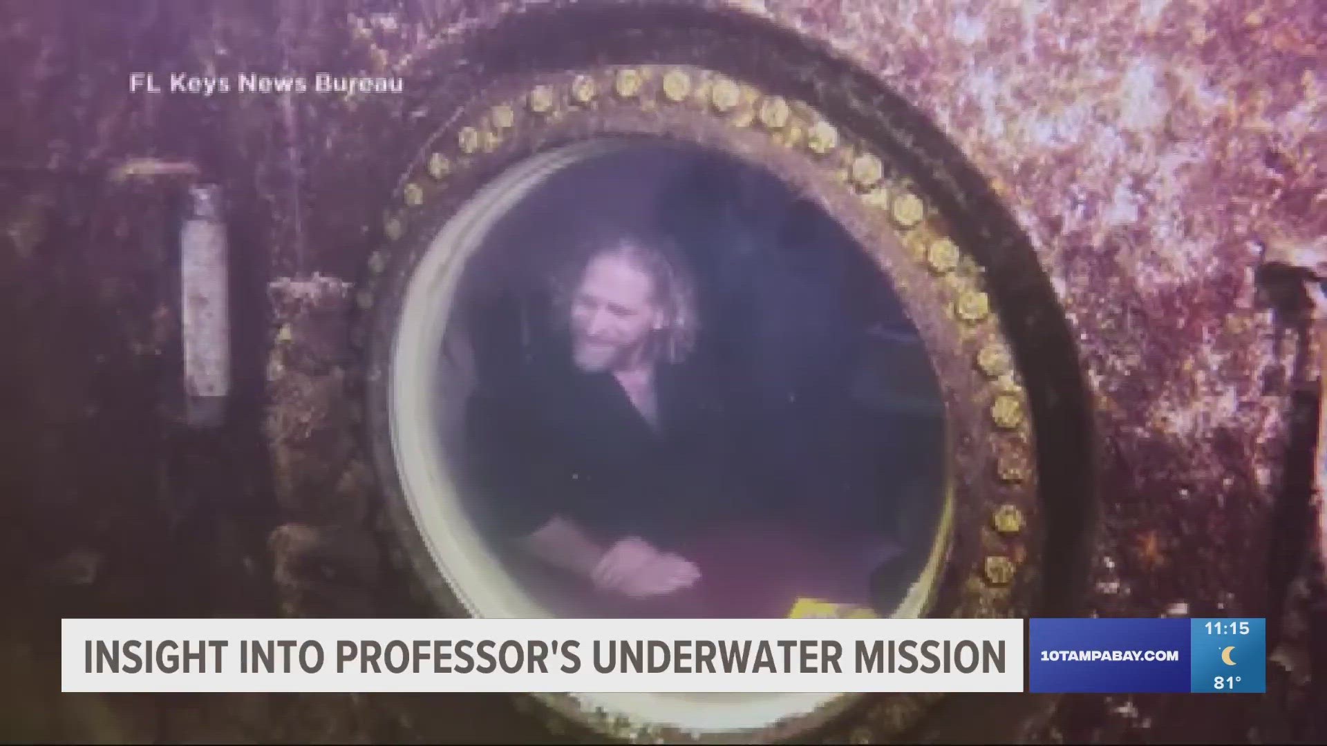 Dr. Joseph Dituri resurfaced after setting a record for the longest time lived underwater at ambient pressure.