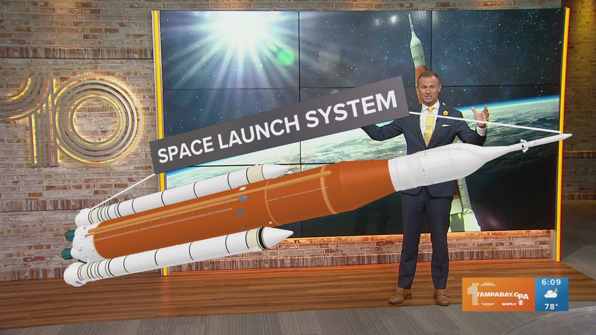 It's the most powerful rocket NASA has ever launched. The launch window is set to open at 8:33 a.m. and close at 10:33 a.m. Monday.