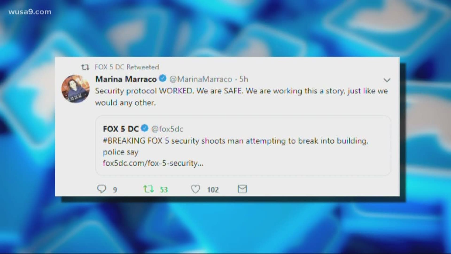 Man Shot By Fox 5 Dc Security Guard Charged With Burglary Whas11 Com