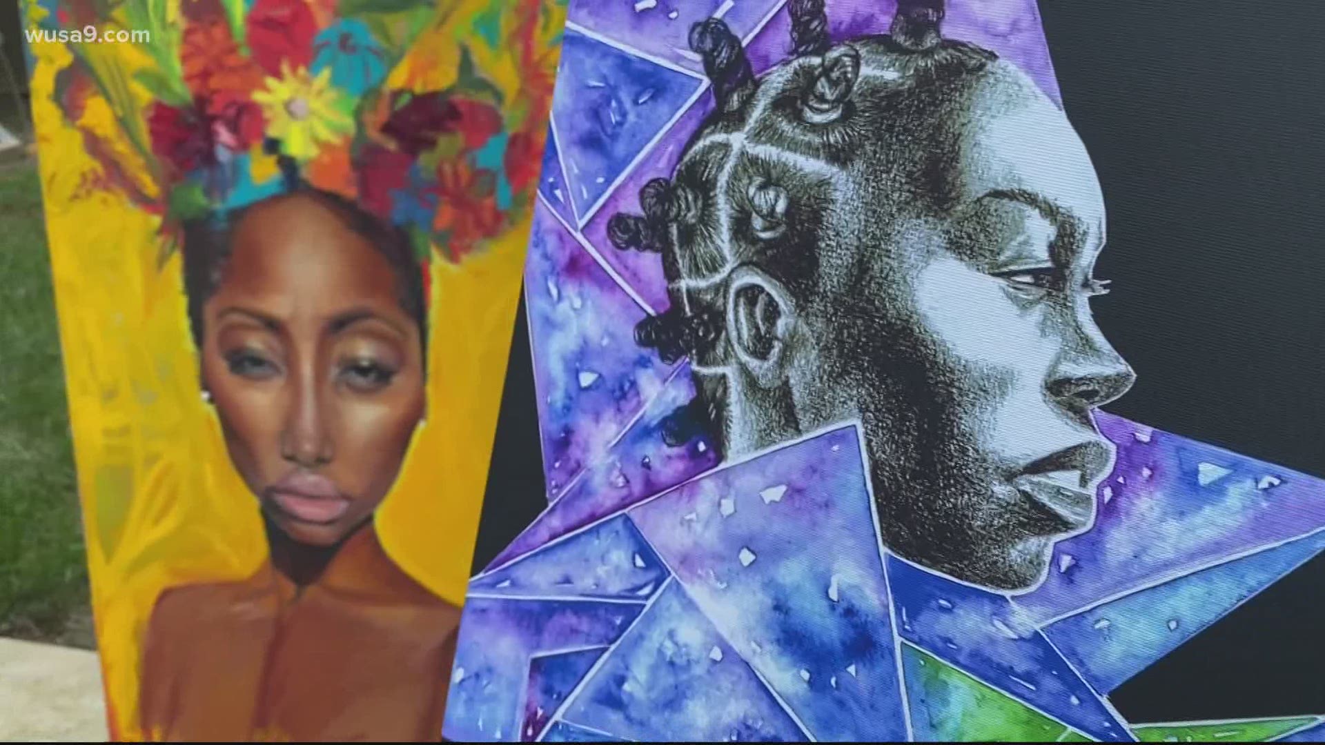 They joined with other artists to set up an affordable, virtual art show with proceeds going to organizations supporting the Black and brown communities.