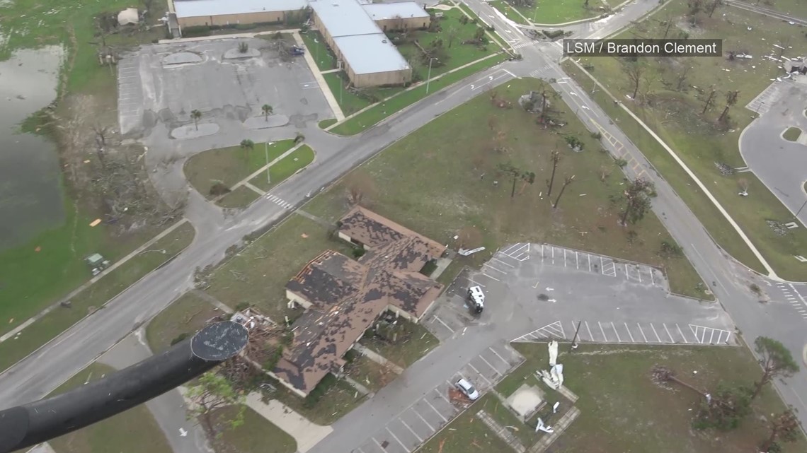Aerial video Hurricane Michael caused 'catastrophic damage' at Tyndall