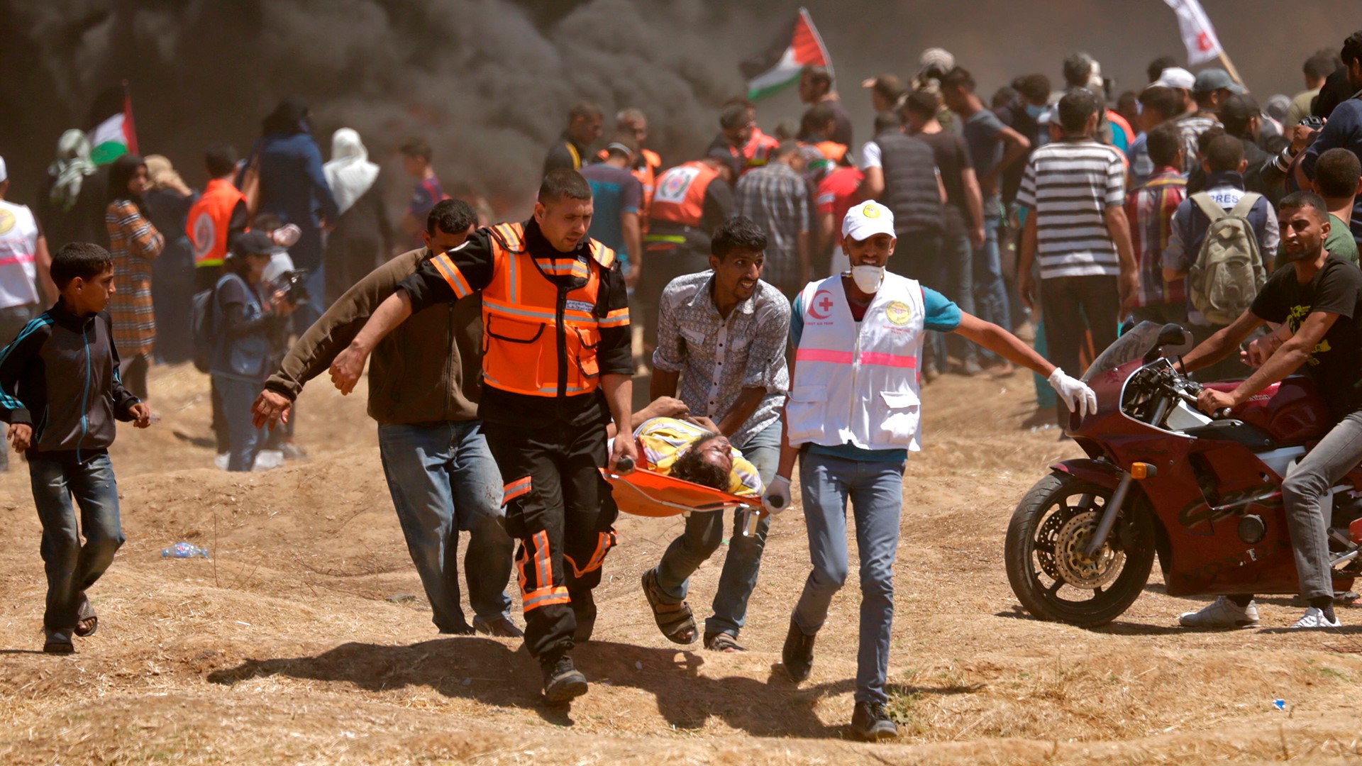 More than 40 Palestinian protesters have been killed by Israeli fire as outcry mounts ahead of the U.S. Embassy's opening in Jerusalem.