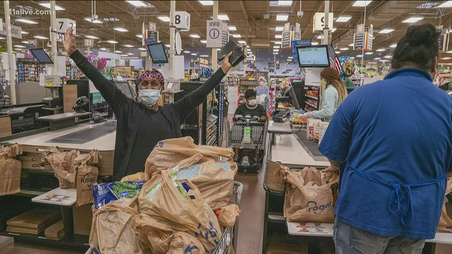 He performed a similar act of kindness in his native Louisiana, 11Alive's New Orleans sister station also learned.