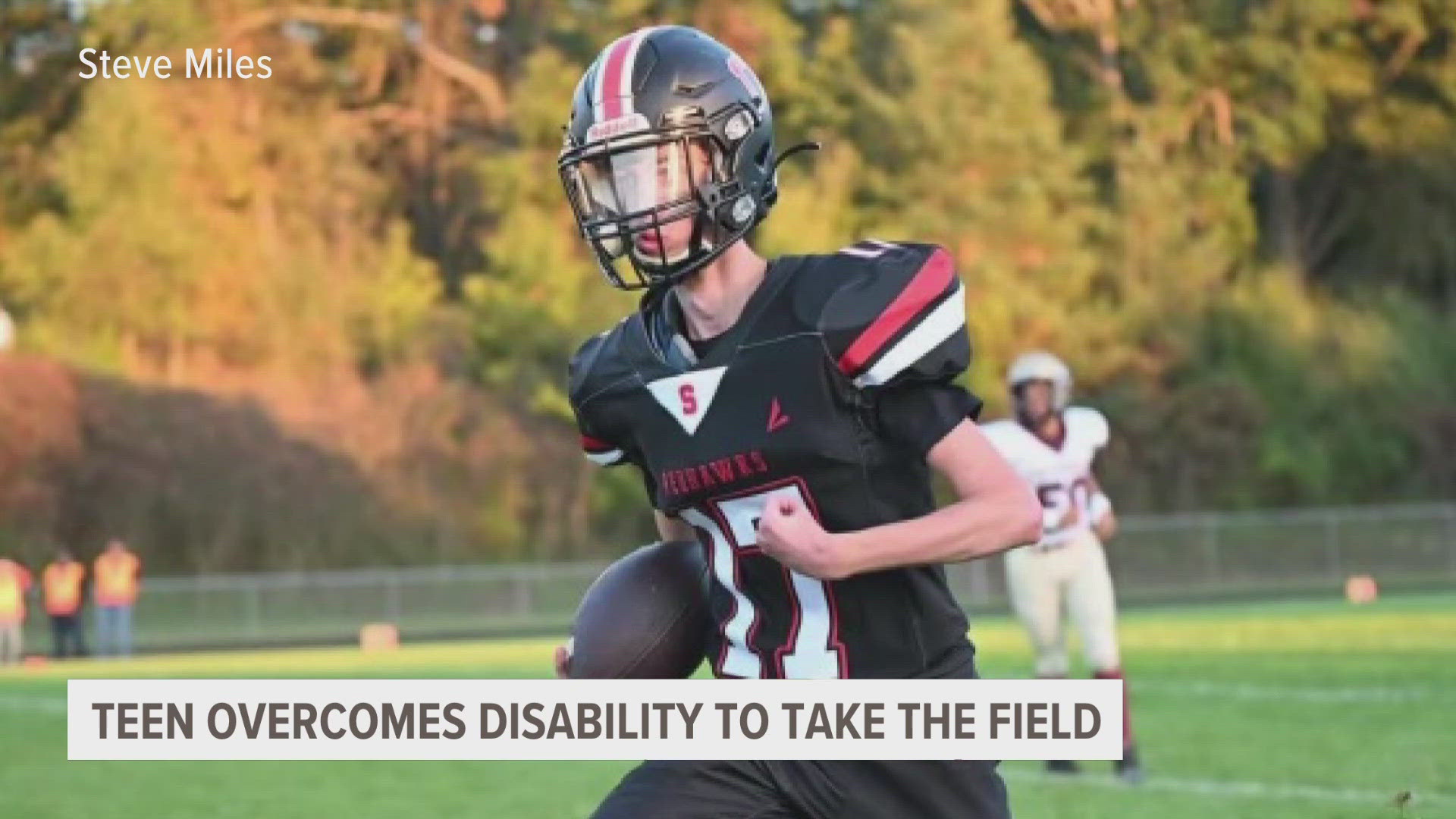 Garrett Hendrick joined Saranac High School football his sophomore year. For his senior homecoming game, both teams worked together to see him under the lights.