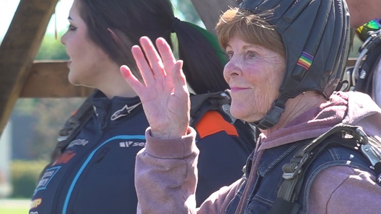 Michigan woman celebrates 81st birthday by skydiving as she's always wanted